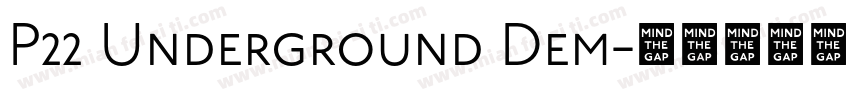 P22 Underground Dem字体转换